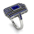 Unmatched Style Gold Baguette Sapphire Ring - Jean No. 75 image 2