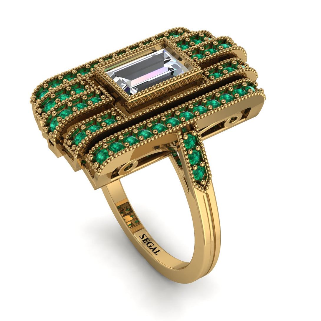 Unmatched Style Gold Baguette Diamond Ring - Jean No. 16