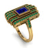 Unmatched Style Gold Baguette Sapphire Ring - Jean No. 28 image 2