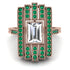 Unmatched Style Gold Baguette Diamond Ring - Jean No. 17