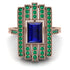 Unmatched Style Gold Baguette Sapphire Ring - Jean No. 29