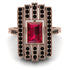 Unmatched Style Gold Baguette Ruby Ring - Jean No. 41 image 3
