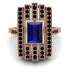 Unmatched Style Gold Baguette Sapphire Ring - Jean No. 44