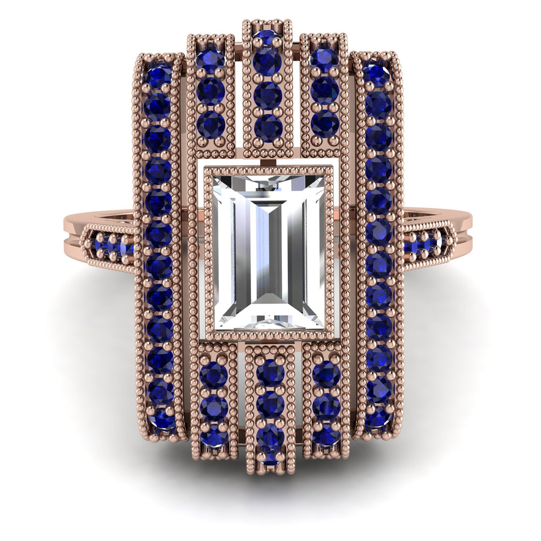 Unmatched Style Gold Baguette Diamond Ring - Jean No. 62