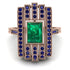 Unmatched Style Gold Baguette Emerald Ring - Jean No. 65