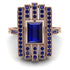 Unmatched Style Gold Baguette Sapphire Ring - Jean No. 74 image 3