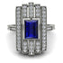 Unmatched Style Gold Baguette Sapphire Ring - Jean No. 15 image 3