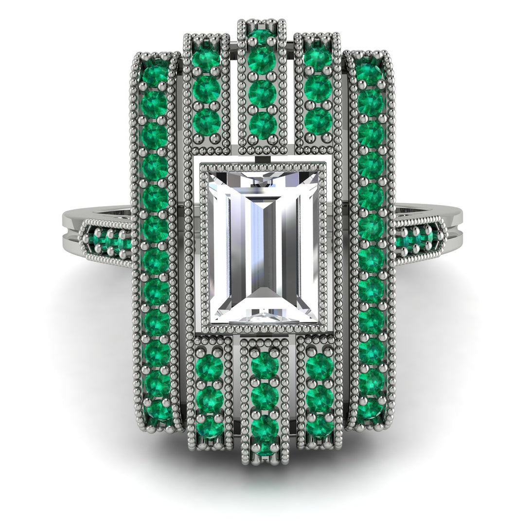 Unmatched Style Gold Baguette Diamond Ring - Jean No. 18