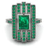 Unmatched Style Gold Baguette Emerald Ring - Jean No. 21 image 3