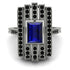 Unmatched Style Gold Baguette Sapphire Ring - Jean No. 45