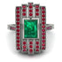 Unmatched Style Gold Baguette Emerald Ring - Jean No. 51