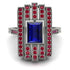 Unmatched Style Gold Baguette Sapphire Ring - Jean No. 60