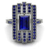 Unmatched Style Gold Baguette Sapphire Ring - Jean No. 75 image 3