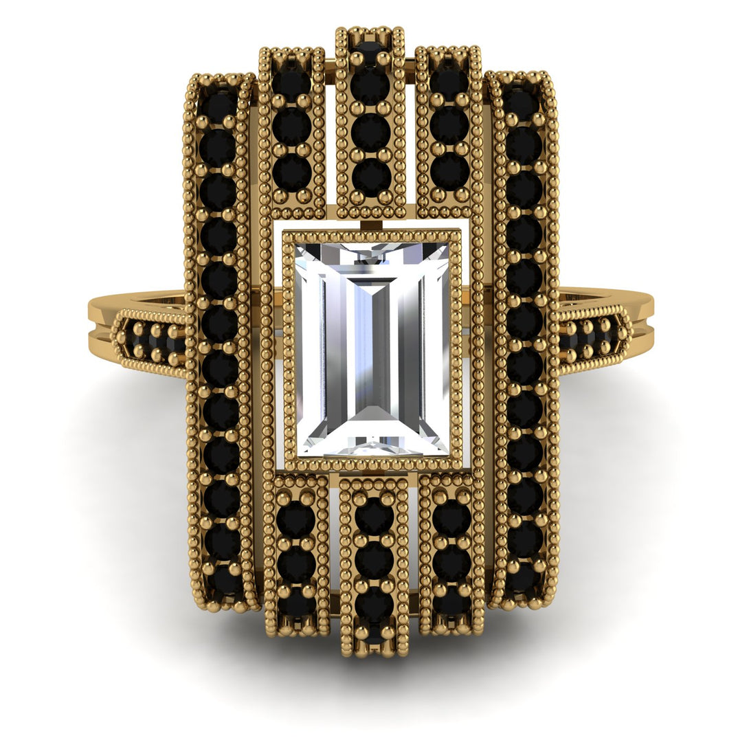 Unmatched Style Gold Baguette Diamond Ring - Jean No. 31
