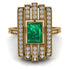 Unmatched Style Gold Baguette Emerald Ring - Jean No. 4