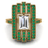 Unmatched Style Gold Baguette Diamond Ring - Jean No. 16