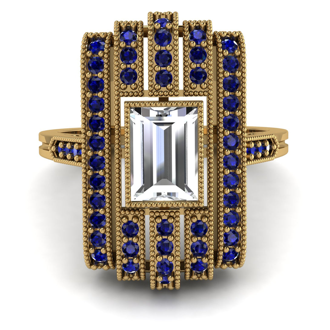 Unmatched Style Gold Baguette Diamond Ring - Jean No. 61