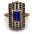 Unmatched Style Gold Baguette Sapphire Ring - Jean No. 73 image 3