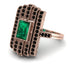 Unmatched Style Gold Baguette Emerald Ring - Jean No. 35