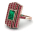 Unmatched Style Gold Baguette Emerald Ring - Jean No. 50 image 1
