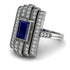 Unmatched Style Gold Baguette Sapphire Ring - Jean No. 15 image 1