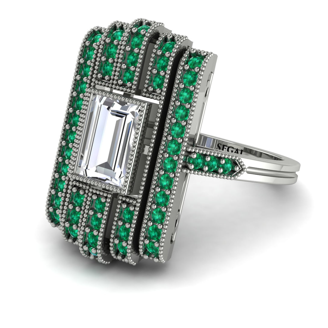Unmatched Style Gold Baguette Diamond Ring - Jean No. 18