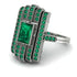 Unmatched Style Gold Baguette Emerald Ring - Jean No. 21 image 1