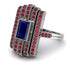 Unmatched Style Gold Baguette Sapphire Ring - Jean No. 60 image 1