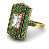 Unmatched Style Gold Baguette Diamond Ring - Jean No. 16 image 1