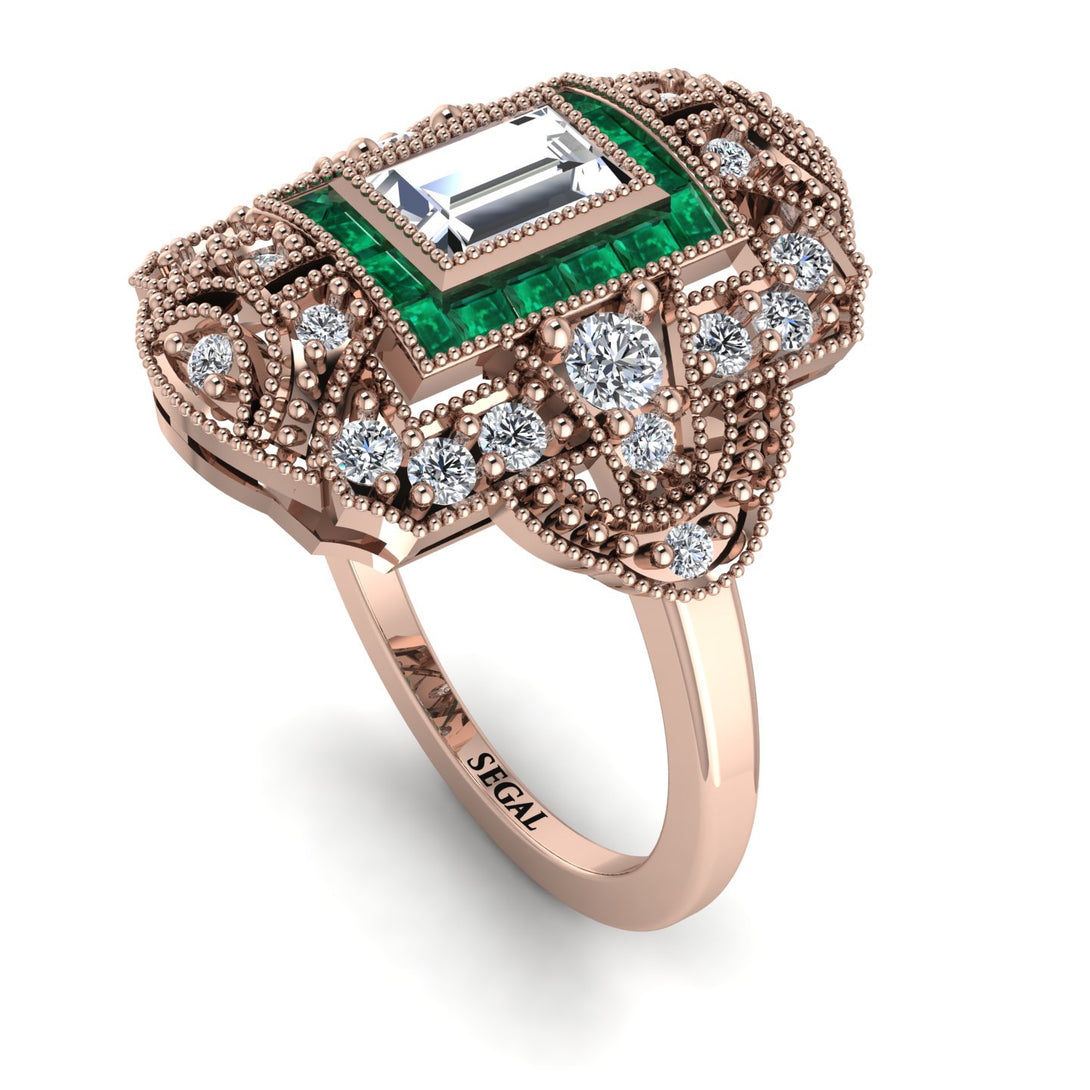 Victorian Gold Ring With Diamond - Janice No. 17