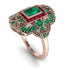 Victorian Gold Ring With Emerald - Janice No. 50 image 2