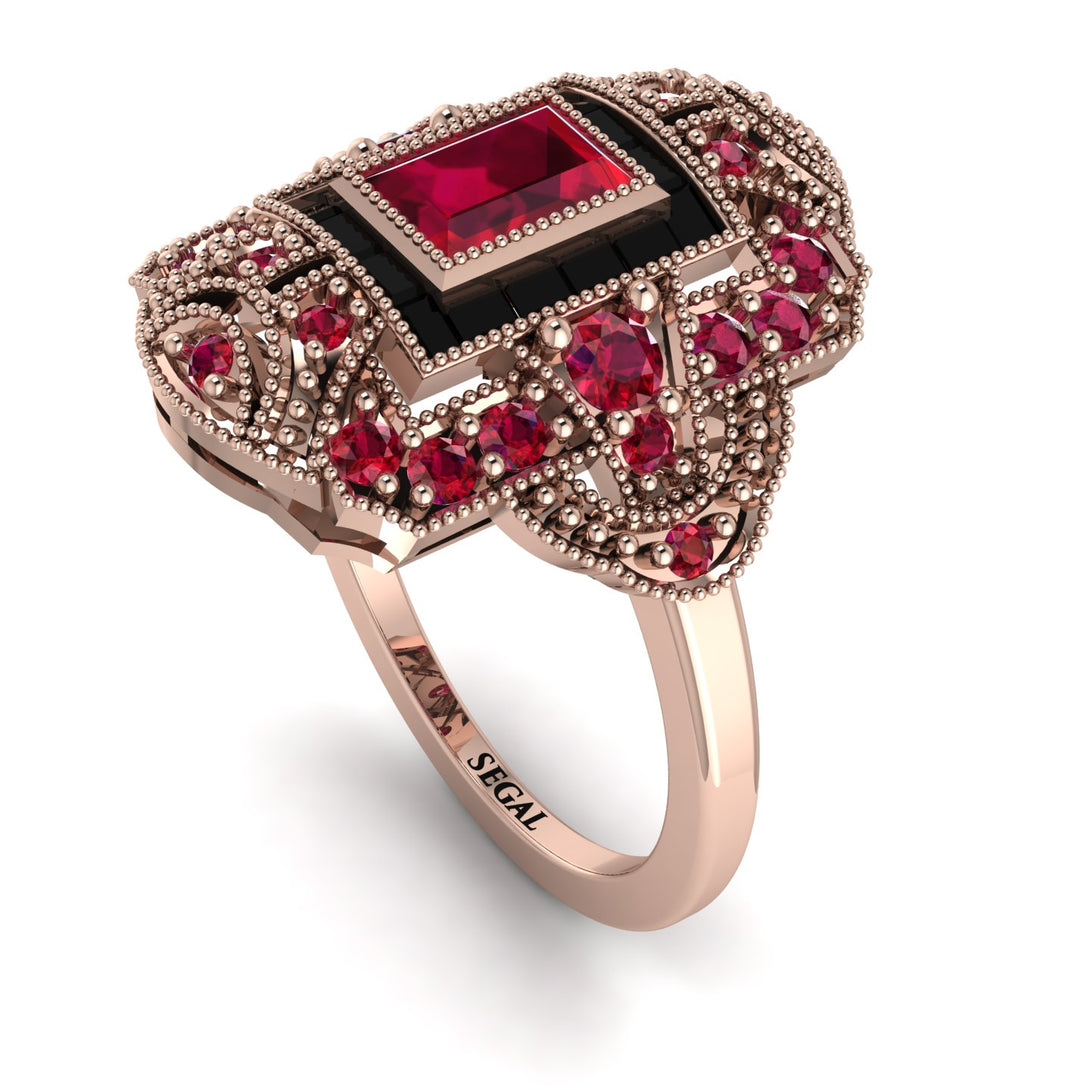 Victorian Gold Ring With Ruby - Janice No. 41