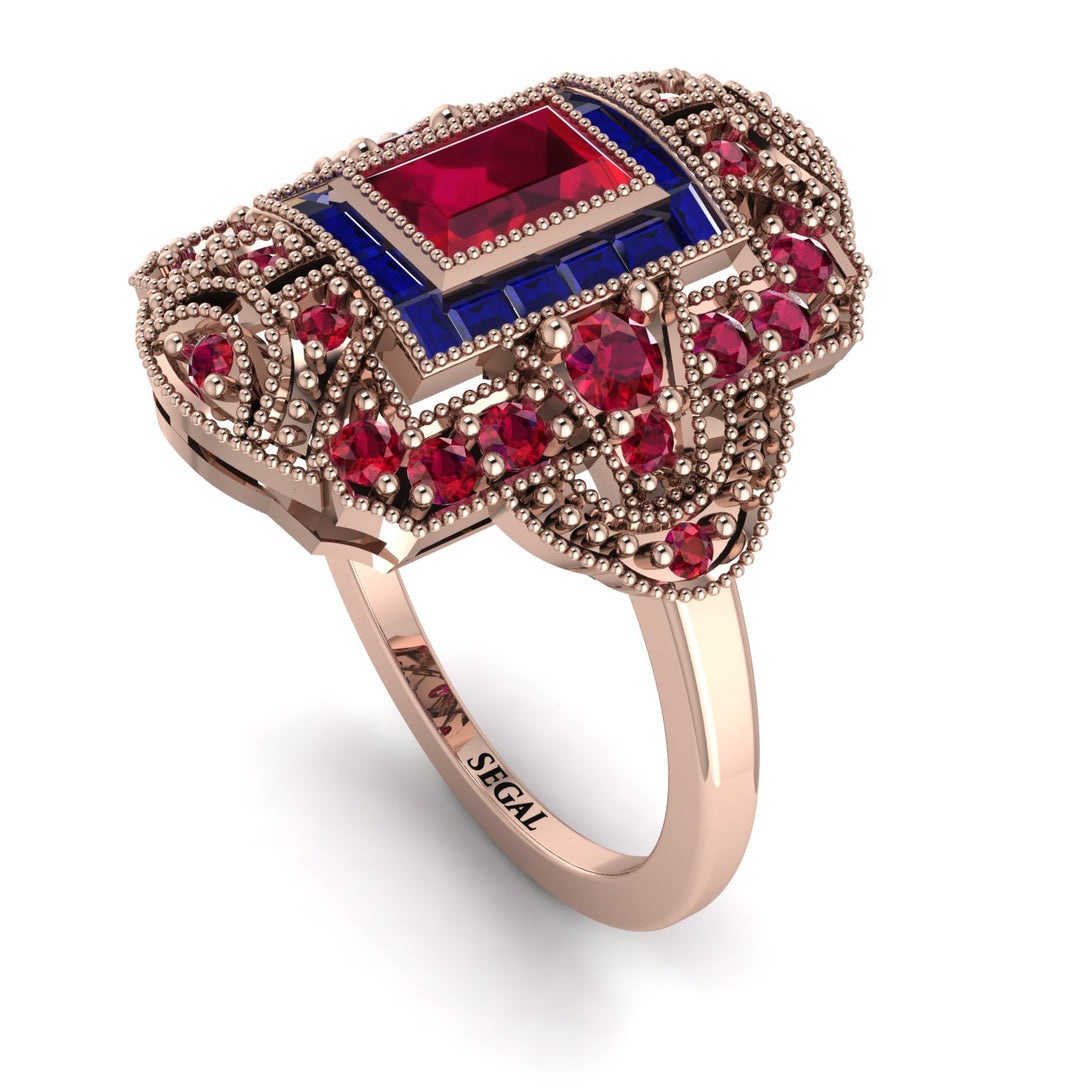 Victorian Gold Ring With Ruby - Janice No. 71
