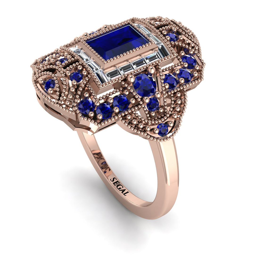 Victorian Gold Ring With Sapphire - Janice No. 14