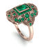 Victorian Gold Ring With Emerald - Janice No. 20