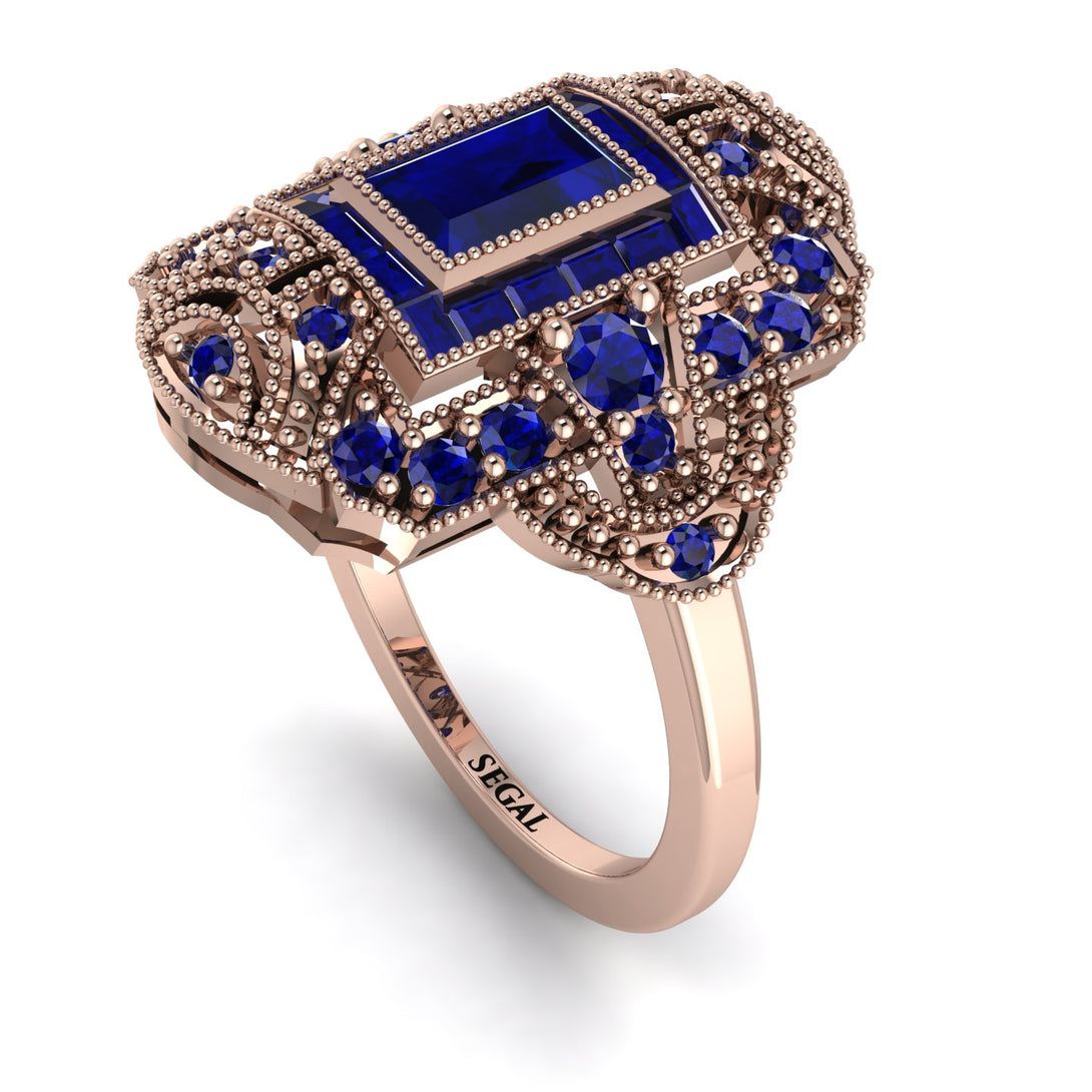 Victorian Gold Ring With Sapphire - Janice No. 74