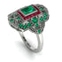 Victorian Gold Ring With Emerald - Janice No. 51
