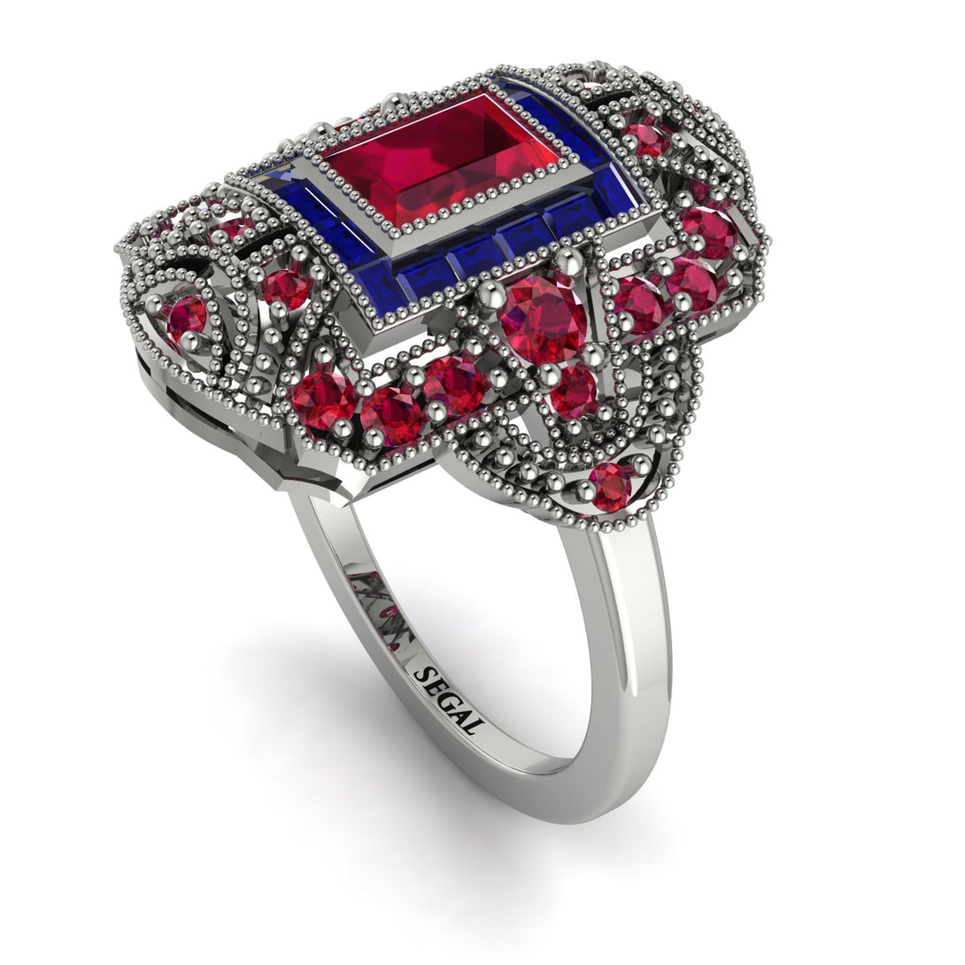 Victorian Gold Ring With Ruby - Janice No. 72
