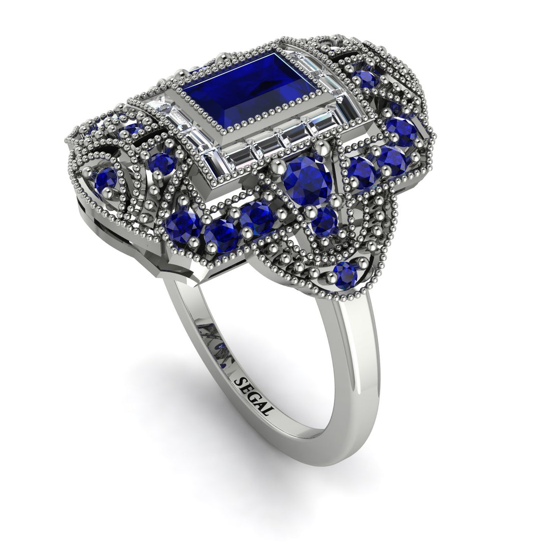 Victorian Gold Ring With Sapphire - Janice No. 15