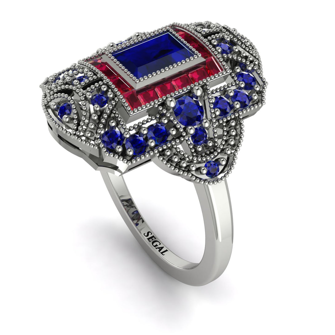 Victorian Gold Ring With Sapphire - Janice No. 60
