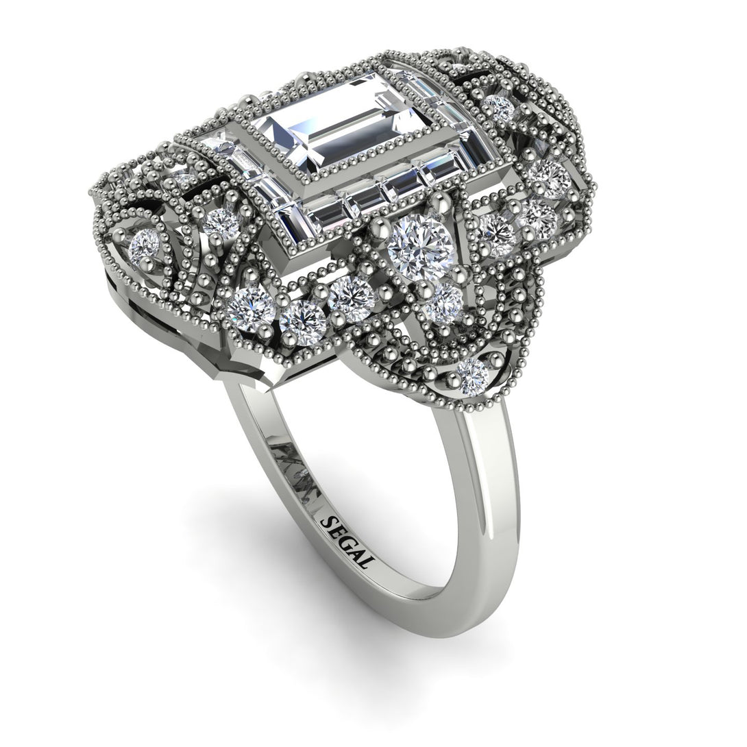 Victorian Gold Ring With Diamond - Janice No. 3