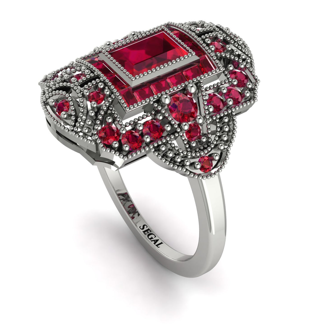 Victorian Gold Ring With Ruby - Janice No. 57