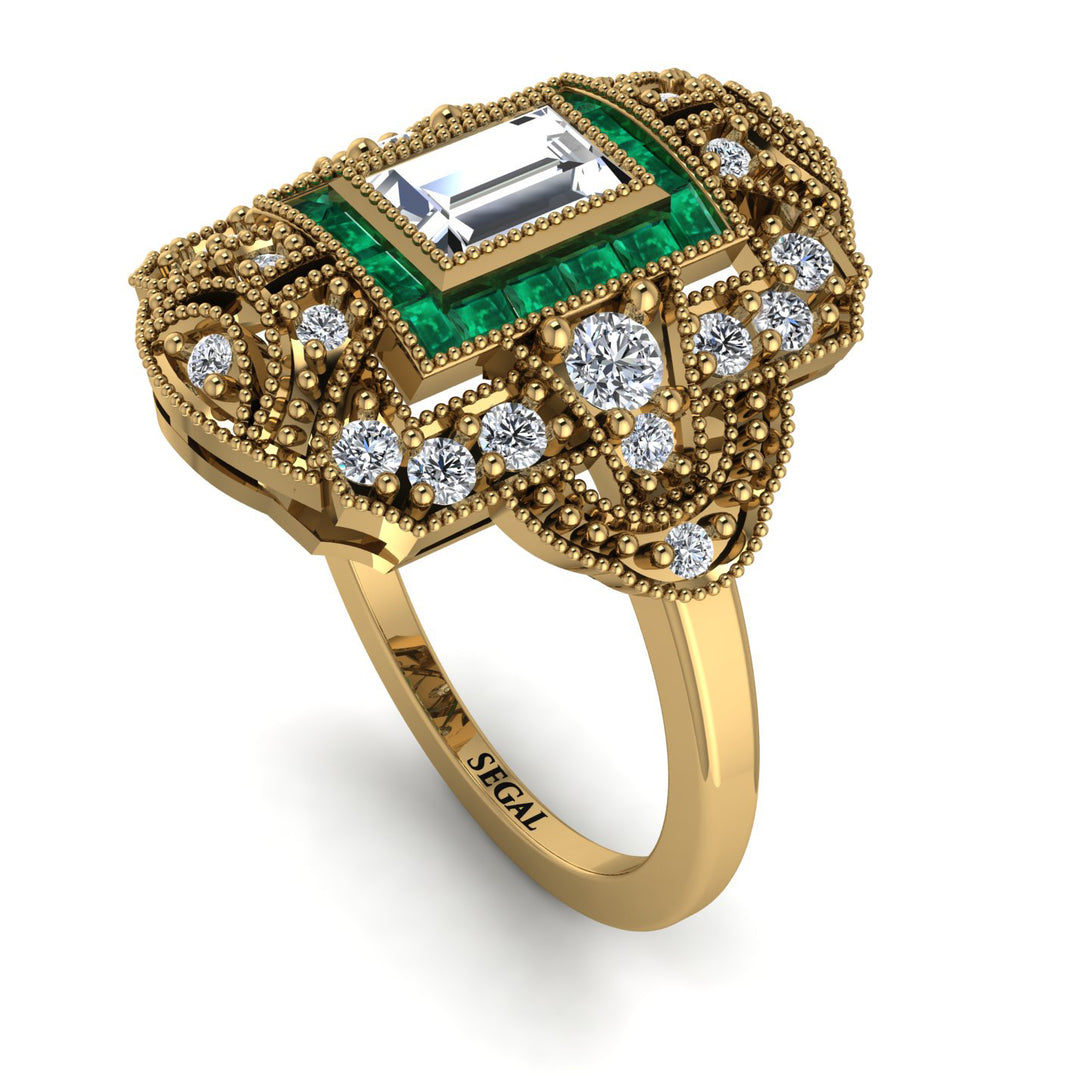 Victorian Gold Ring With Diamond - Janice No. 16