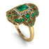 Victorian Gold Ring With Emerald - Janice No. 4