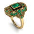 Victorian Gold Ring With Emerald - Janice No. 34