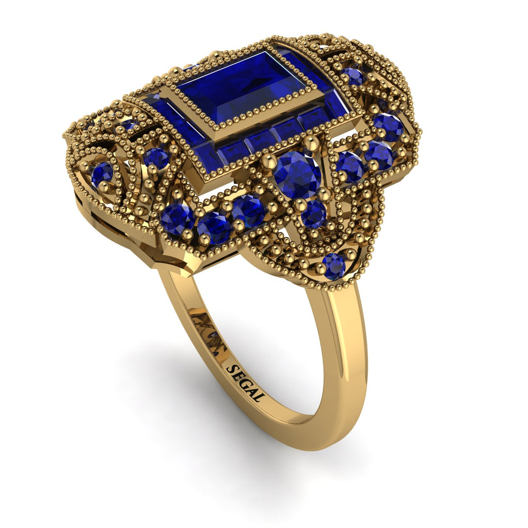 Victorian Gold Ring With Sapphire - Janice No. 73
