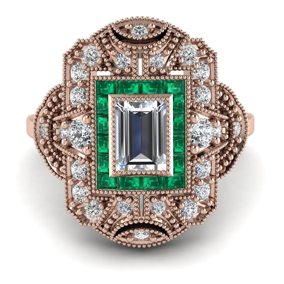 Victorian Gold Ring With Diamond - Janice No. 17