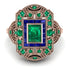 Victorian Gold Ring With Emerald - Janice No. 65 image 3