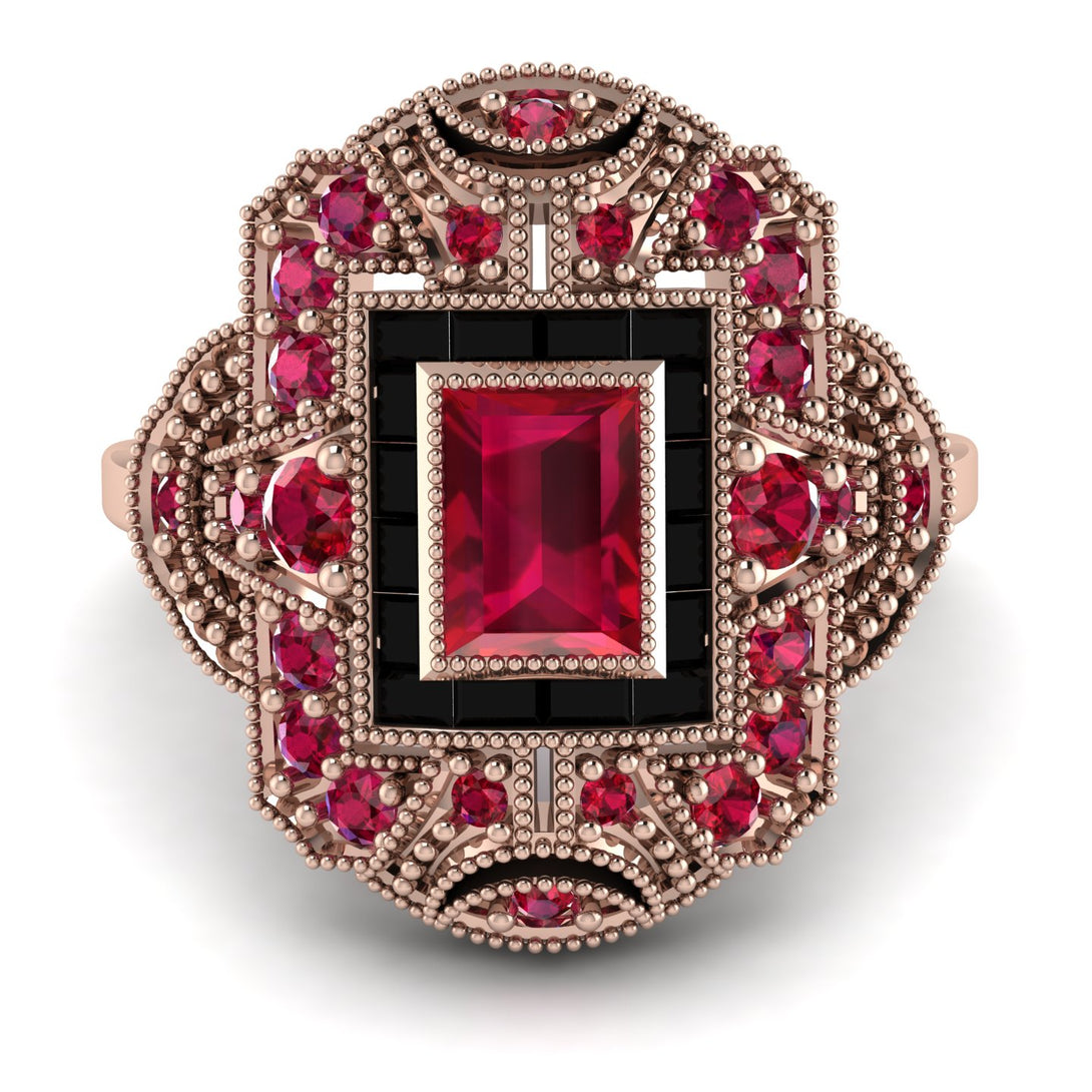 Victorian Gold Ring With Ruby - Janice No. 41