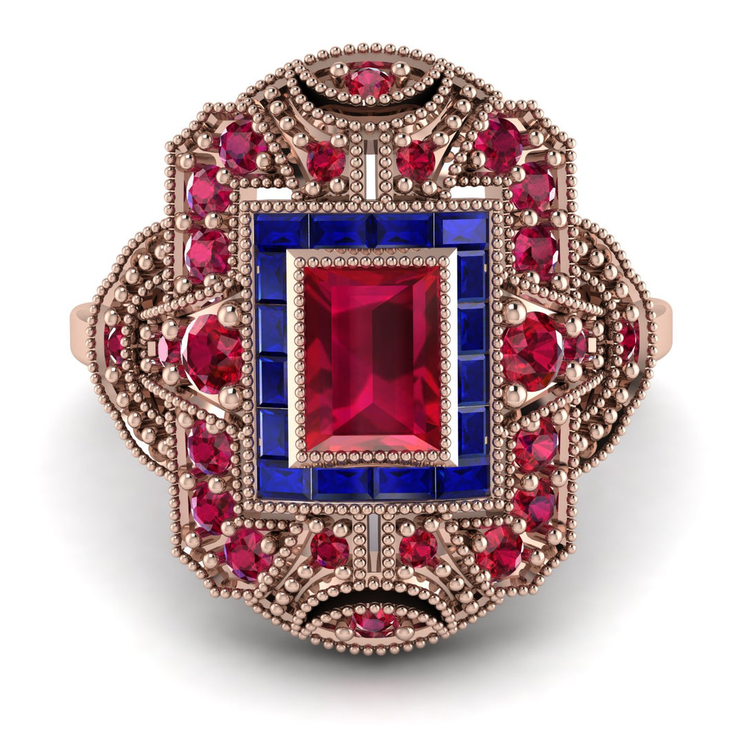 Victorian Gold Ring With Ruby - Janice No. 71